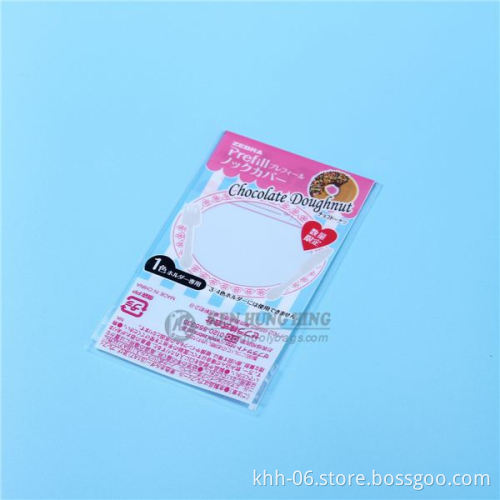 Custom printed opp plastic small self adhesive hair decoration packaging bag